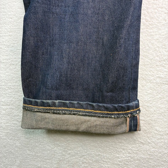 3sixteen Raw Selvedge Denim Jeans Mens 31x29 Blue Japanese SL-100X Kuroki Mills - Picture 5 of 10